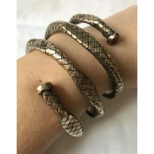 Bottega Venetia heavy sterling silver bracelet cuff. See photos. Ask questions!